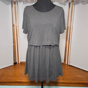Bearsland EUC Gray Women's Nursing Top • Size L